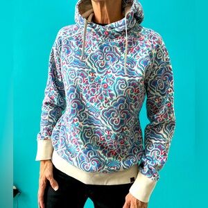 Sherpa Adventure Gear colorful hoodie sz M